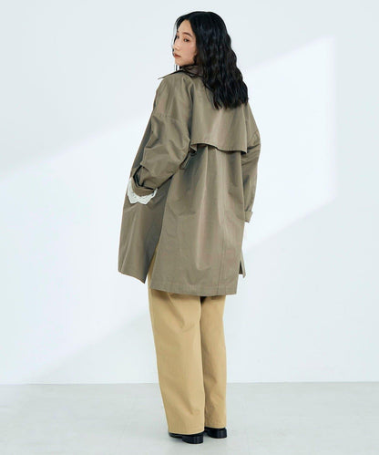 中長款寬鬆風衣外套