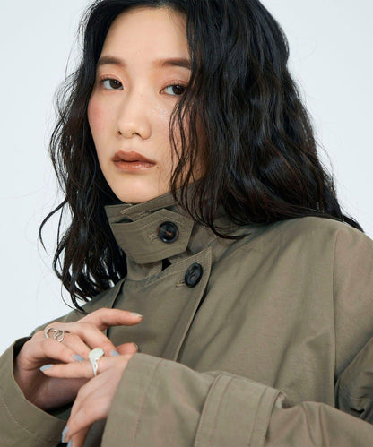 中長款寬鬆風衣外套