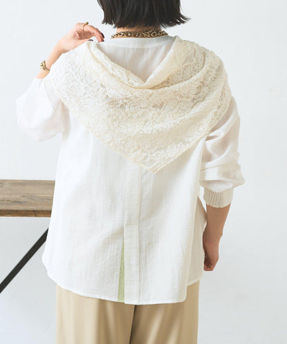 多用途蕾絲圍巾配件 闊腿 闊腿褲