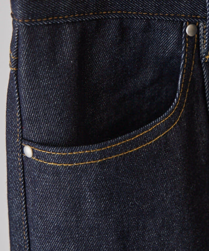 卷邊褶飾 寬直筒 牛仔 牛仔褲（可成套搭配）