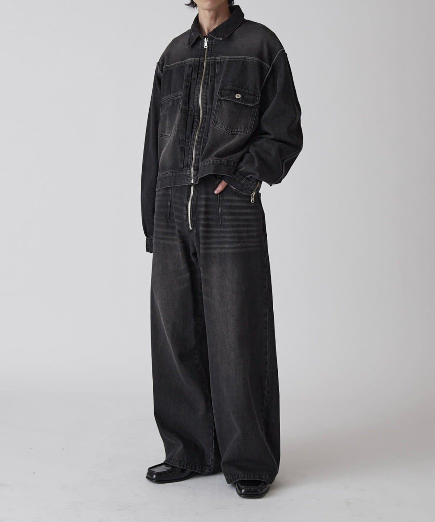 Neucon 復古水洗 可雙面穿 牛仔夾克