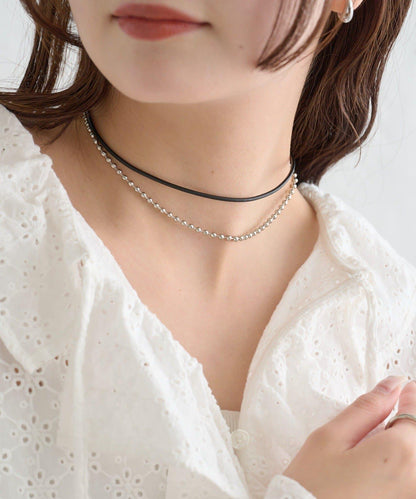 Lara 皮革鏈條項圈