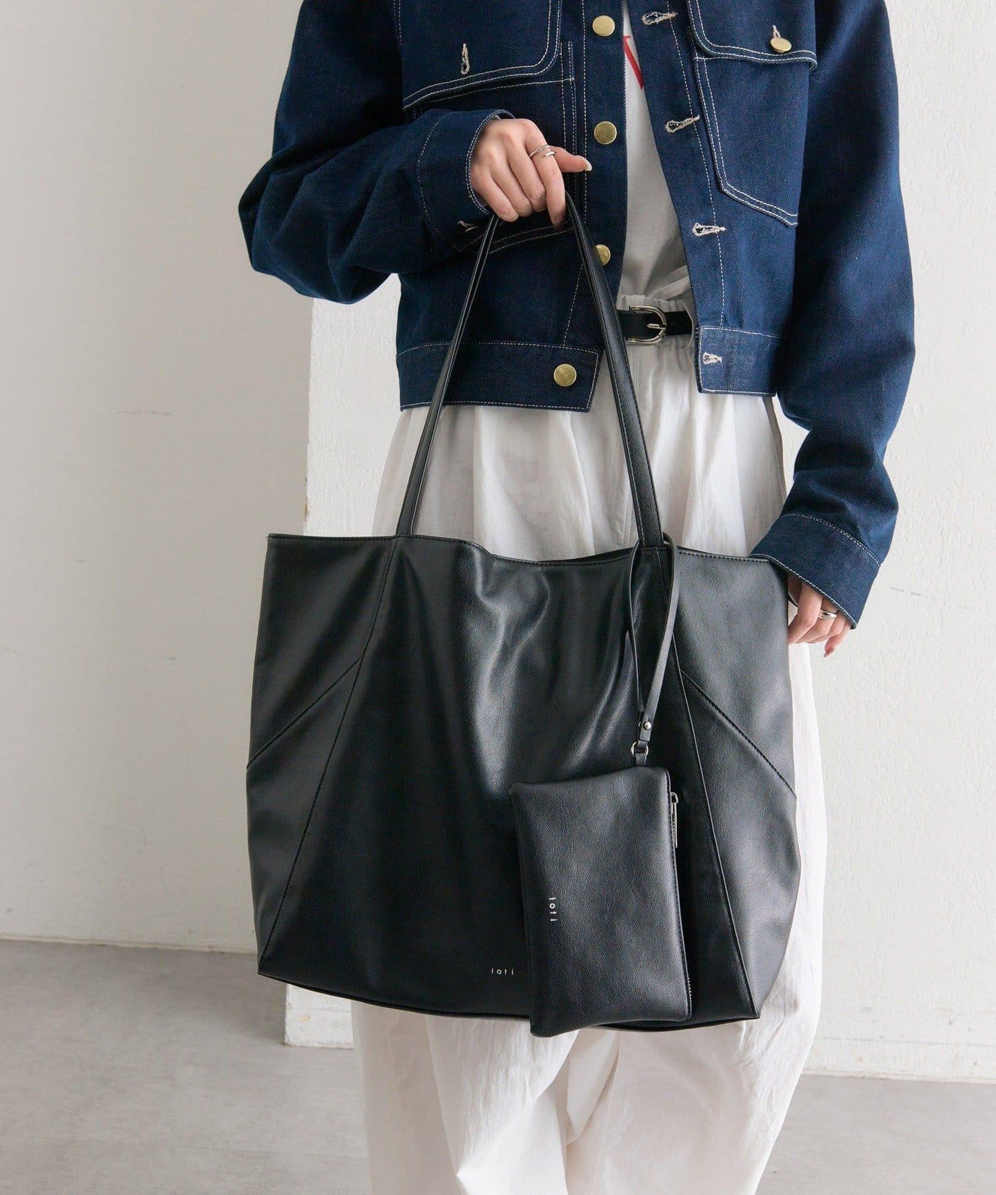 大容量 附loti收納包 托特包