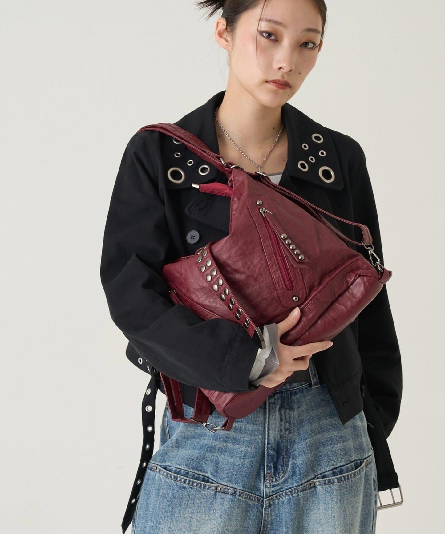 2-WAY 圓點鉚釘設計 RIMP BAG 包袋