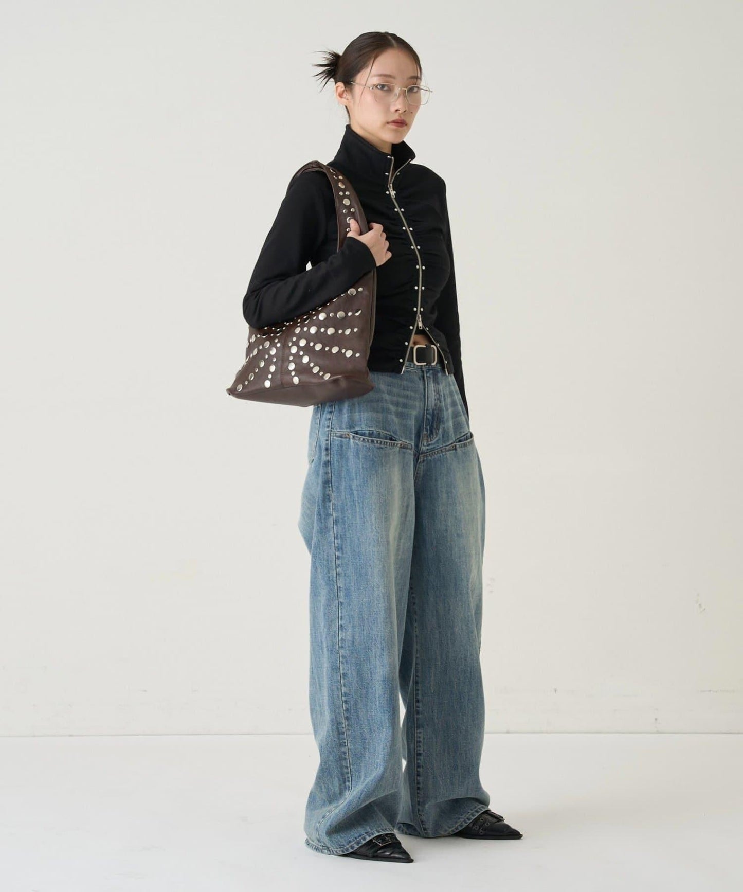 RADIAL DOT PATTERN BAG