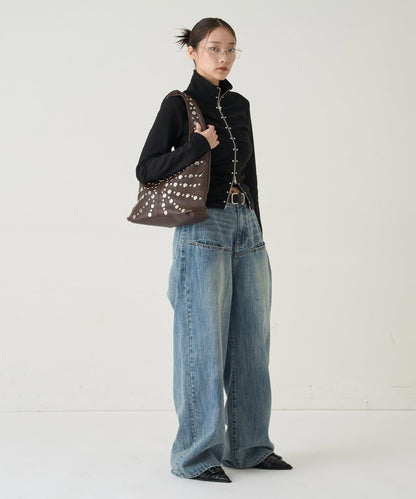 RADIAL DOT PATTERN BAG