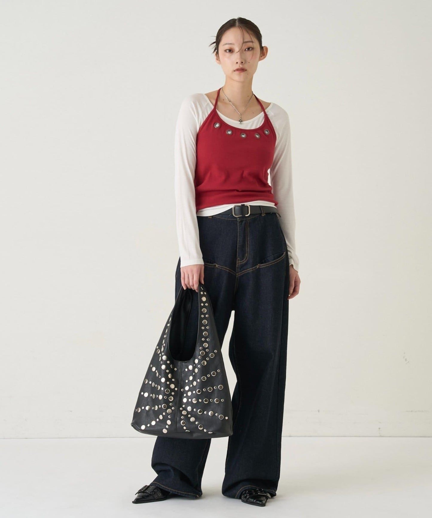 RADIAL DOT PATTERN BAG
