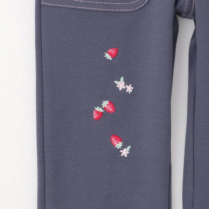 兔子刺繡 針織彈力打底褲