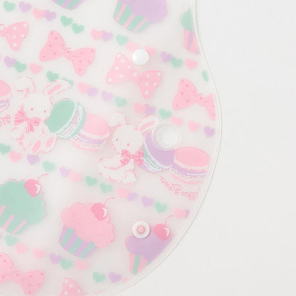 兔子甜品圖案 吃飯圍兜