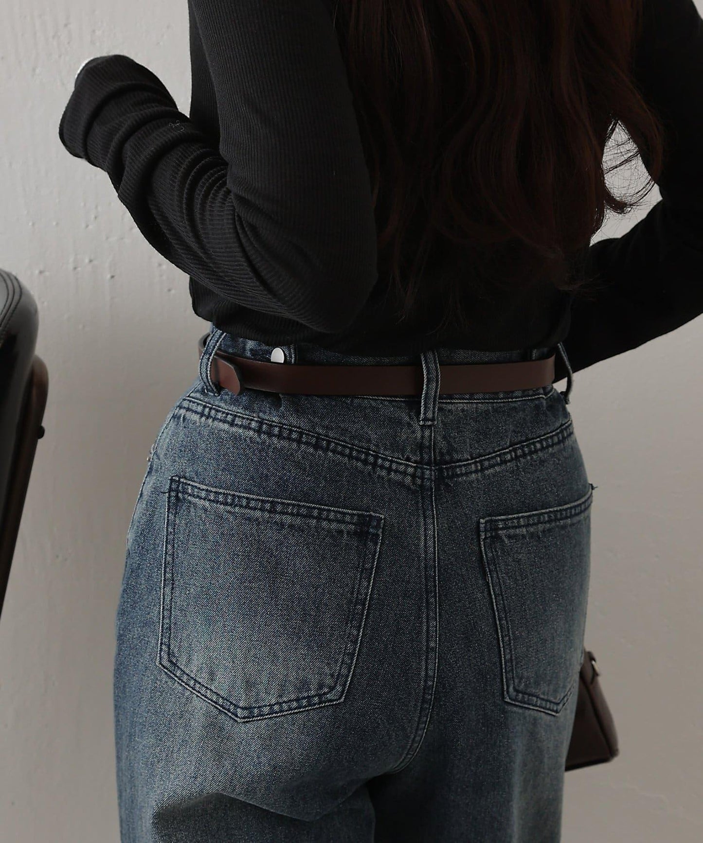 可翻轉扣頭皮革皮帶