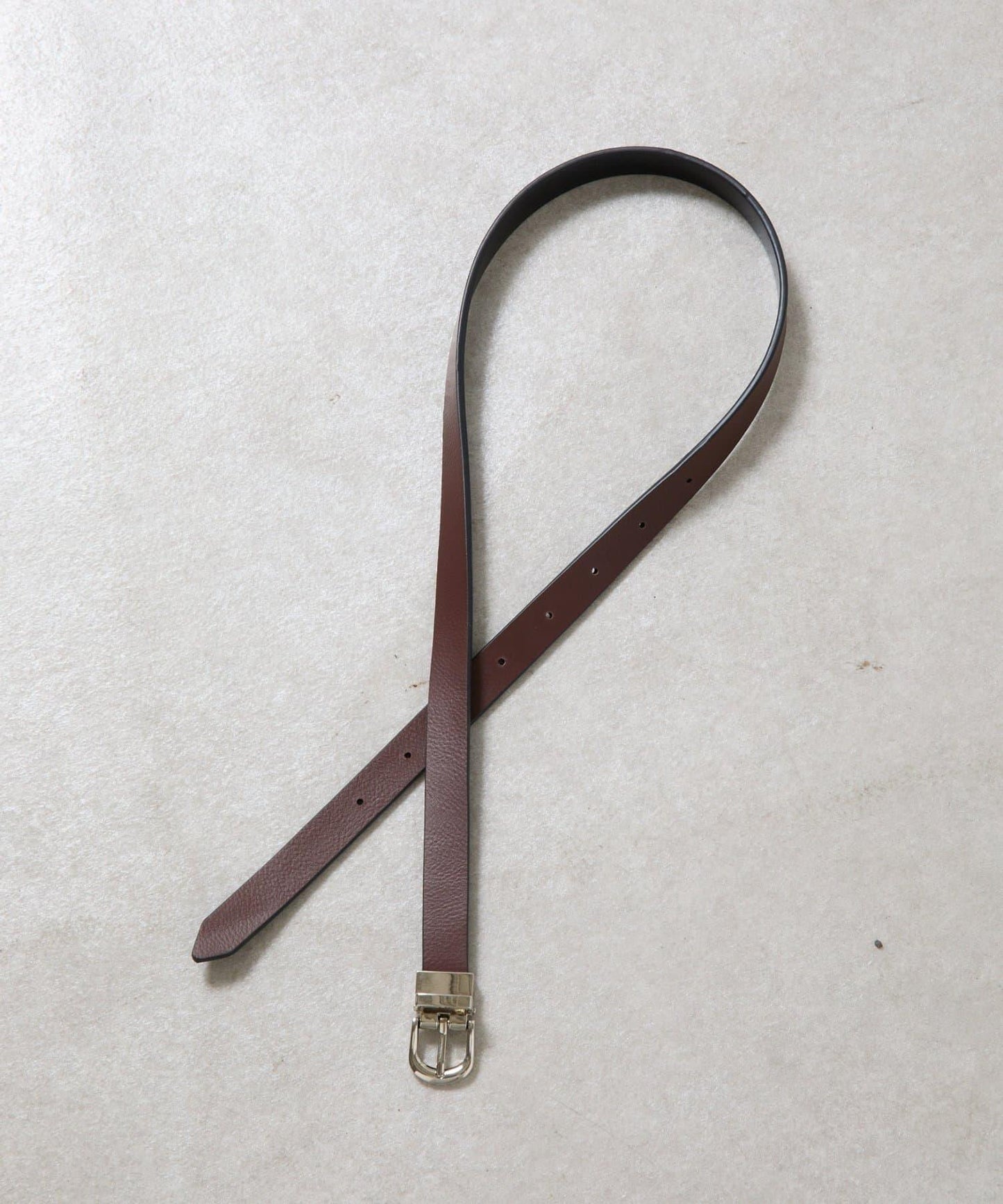 可翻轉扣頭皮革皮帶