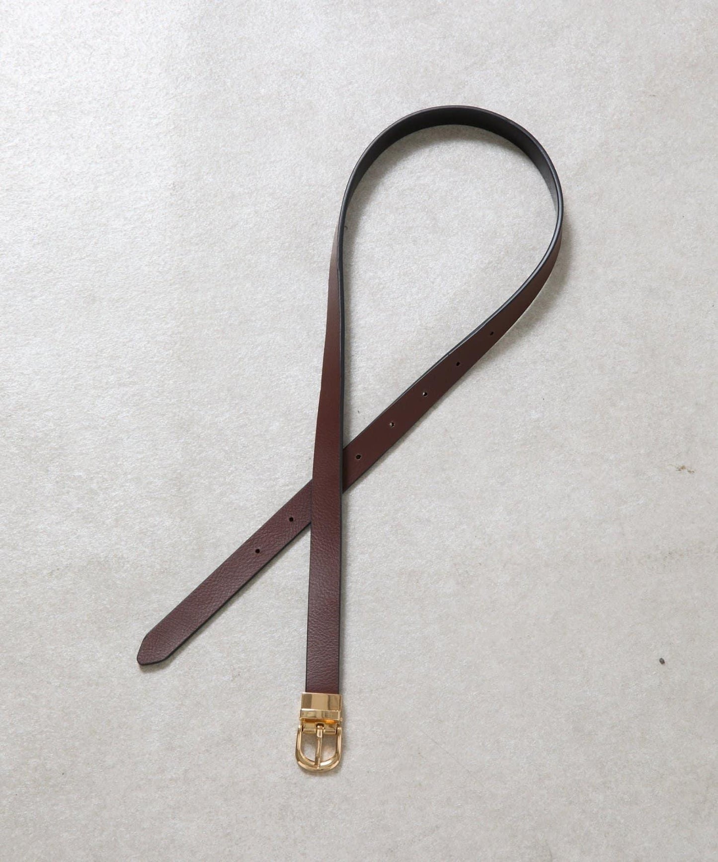 可翻轉扣頭皮革皮帶