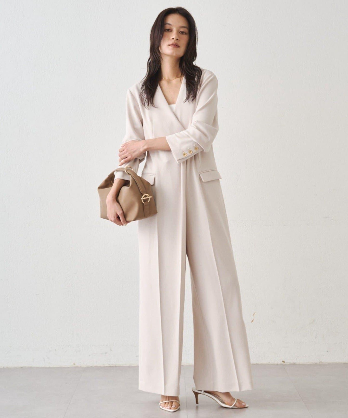 Atelier N5/アトリエヌメロサンク 無領連體褲