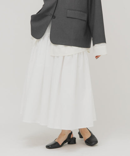 蓬鬆中長半身裙