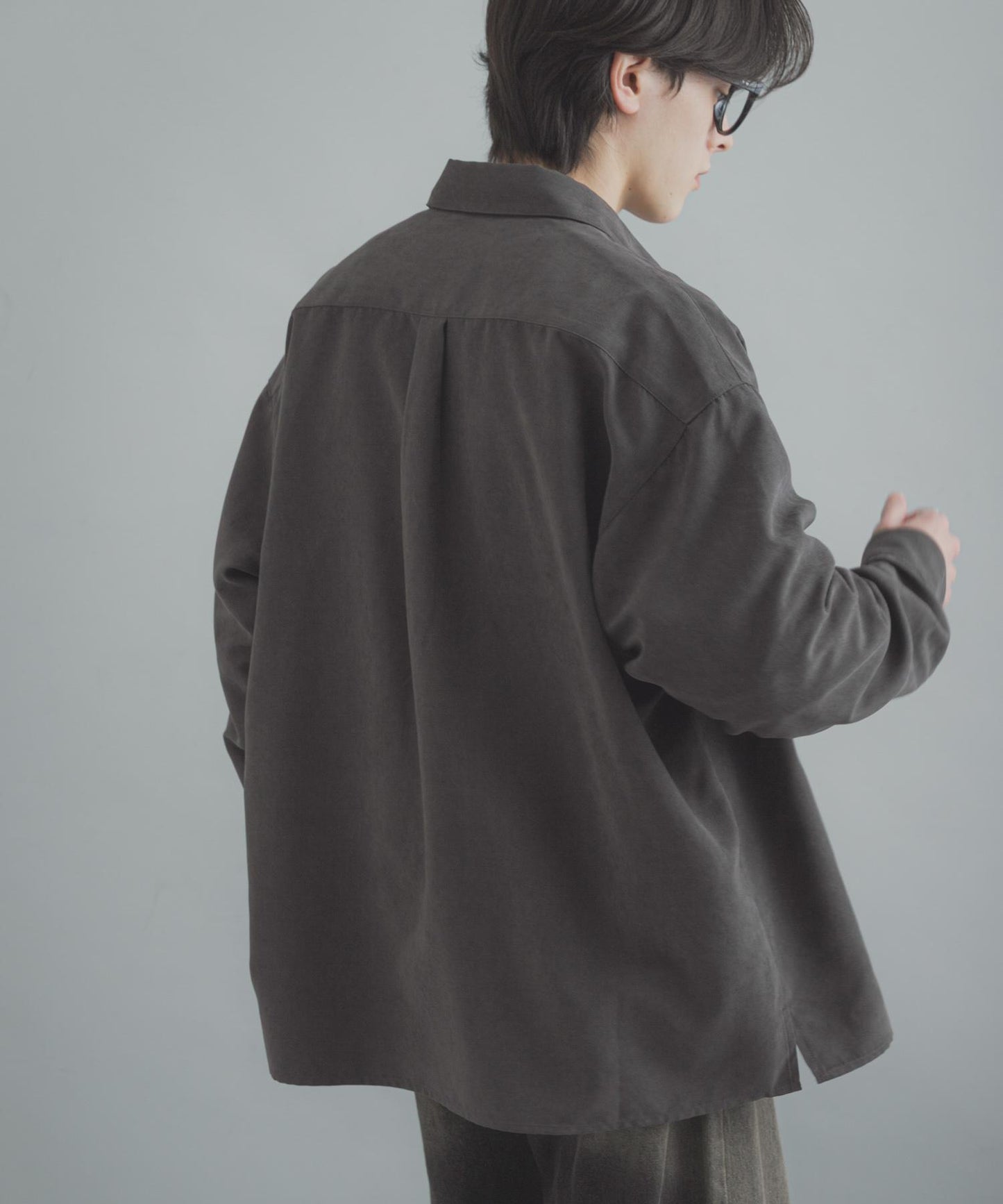 F/S 雙口袋長袖襯衫