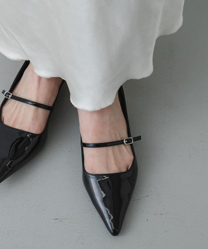 抗菌 尖頭平底單鞋