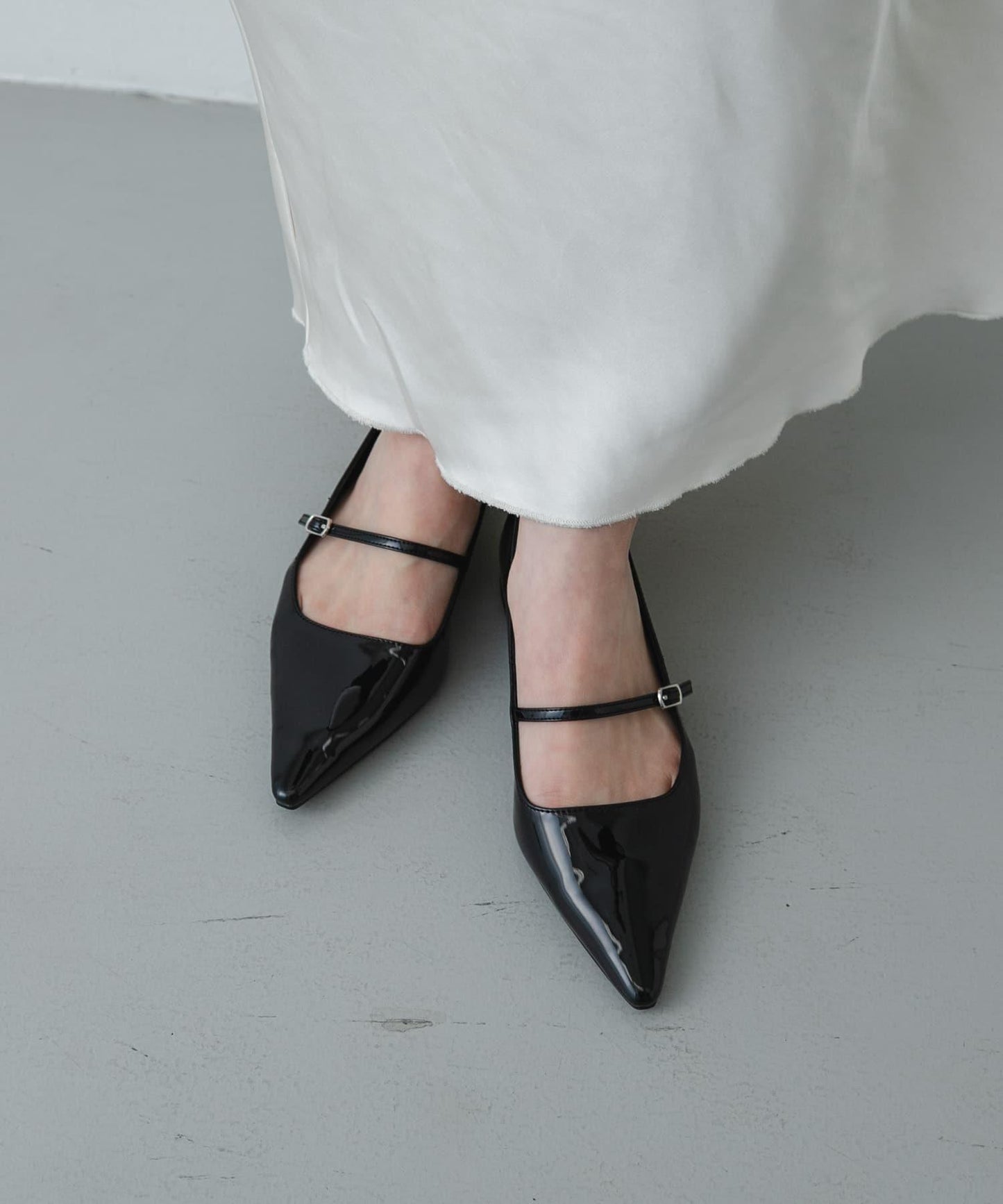 抗菌 尖頭平底單鞋