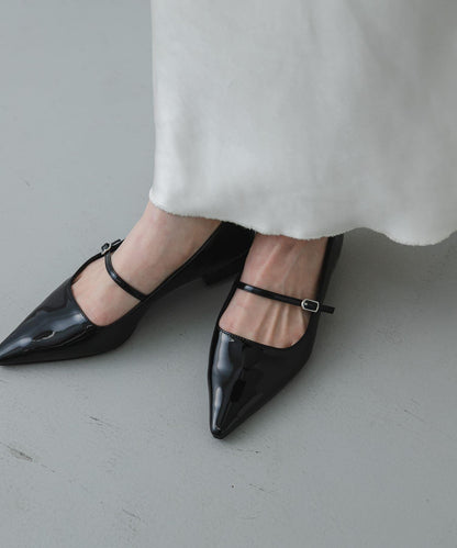 抗菌 尖頭平底單鞋