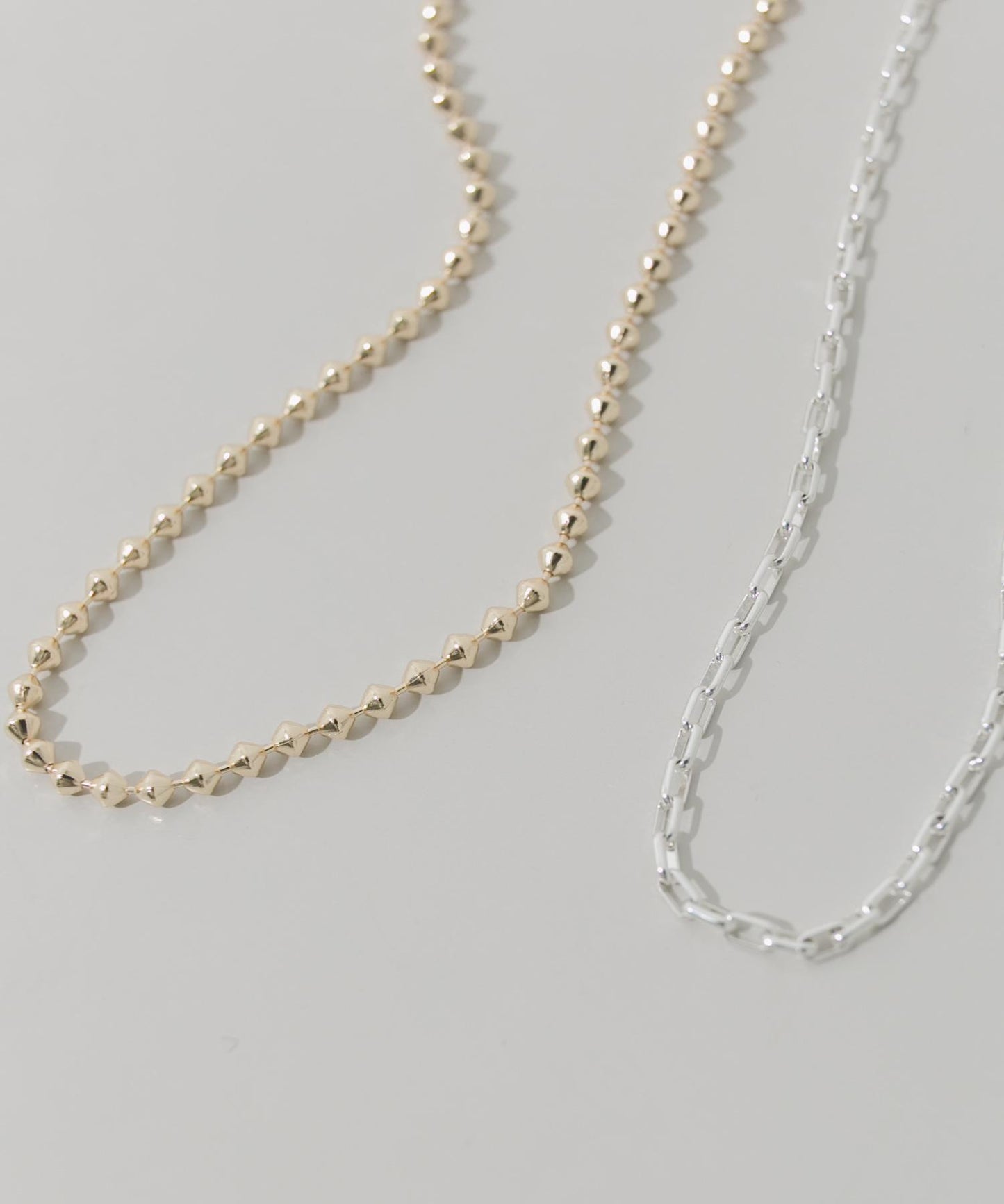 雙色鏈條 兩件套 項鍊