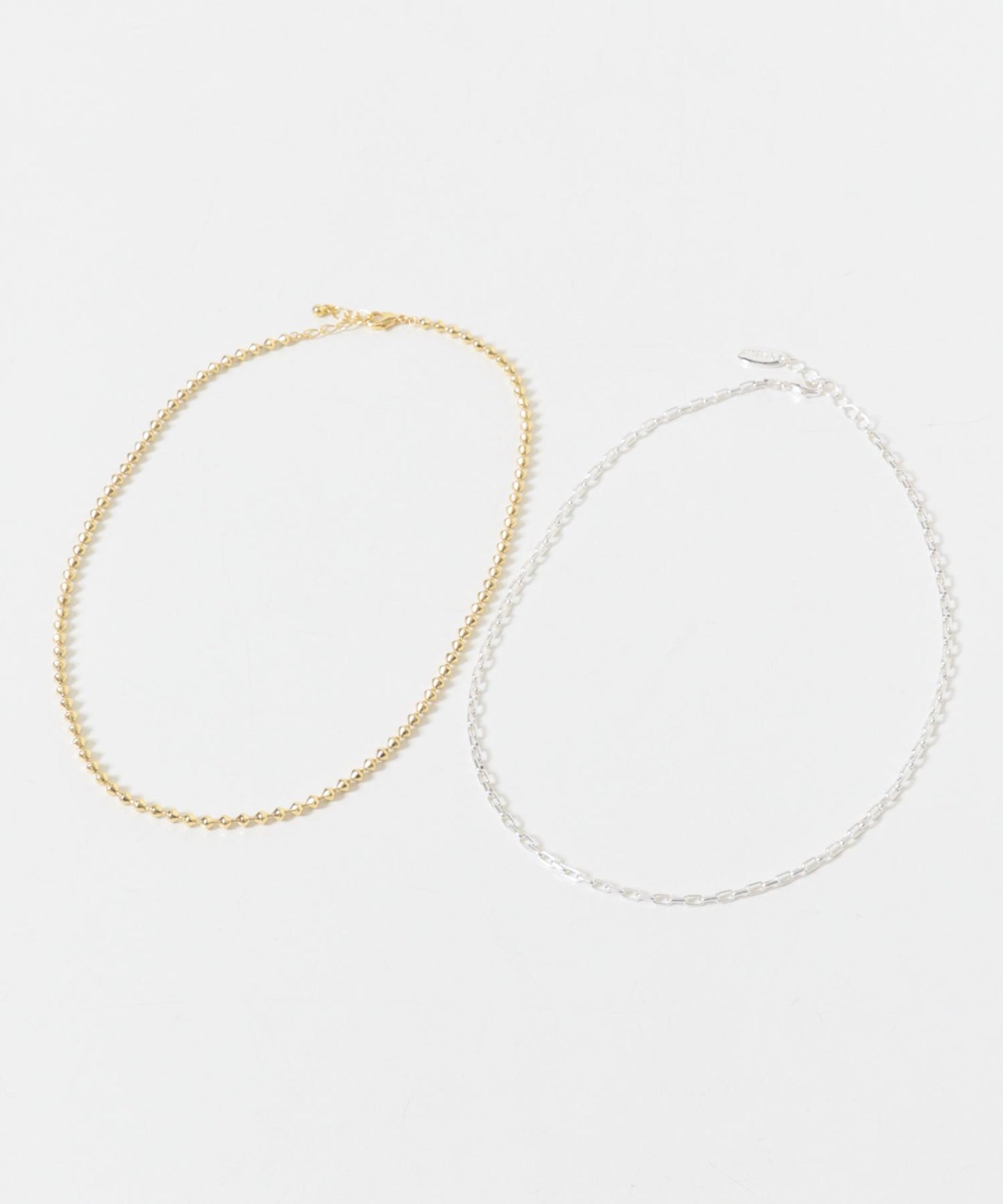 雙色鏈條 兩件套 項鍊