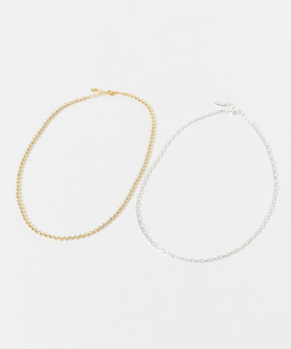 雙色鏈條 兩件套 項鍊