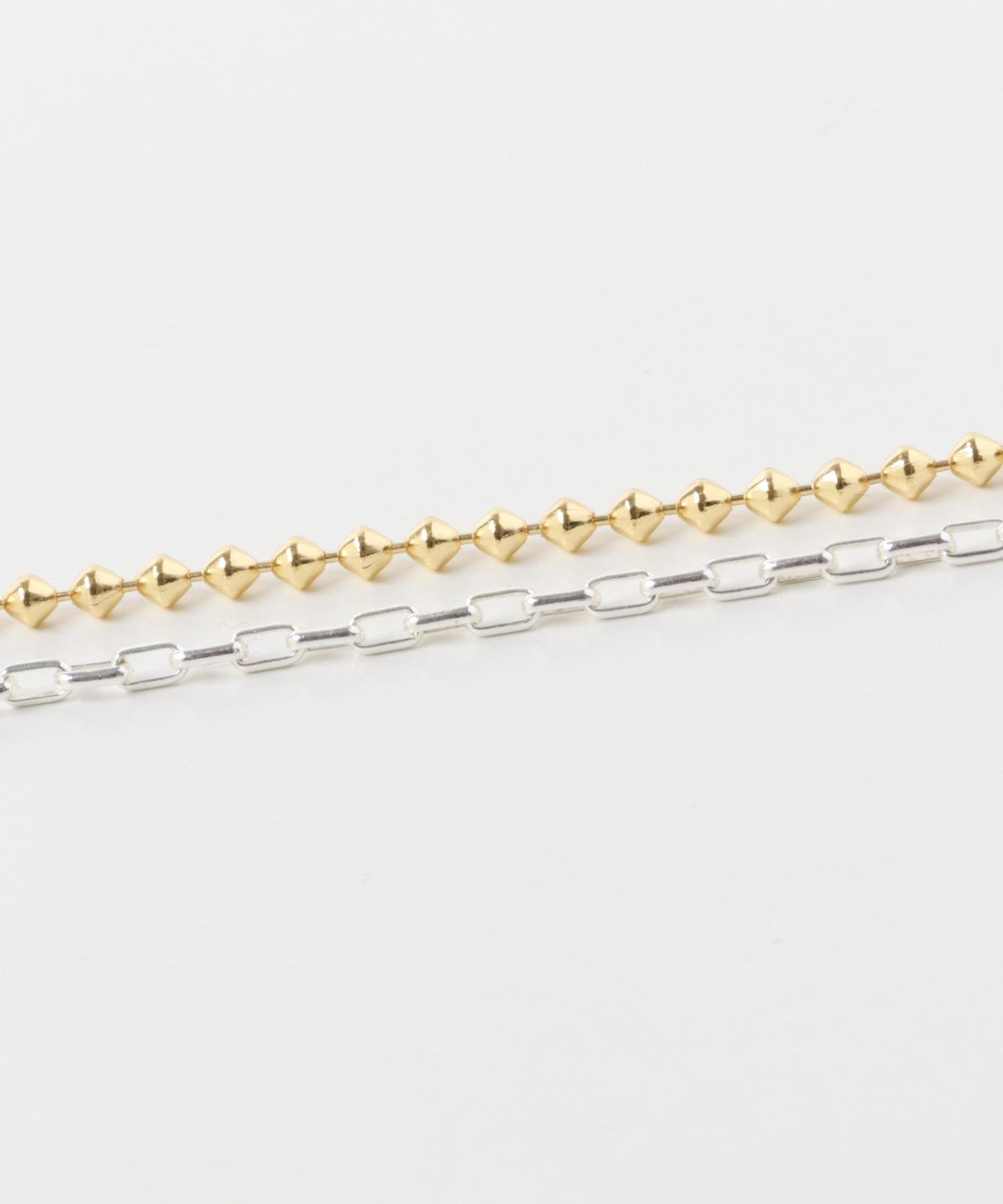 雙色鏈條 兩件套 項鍊