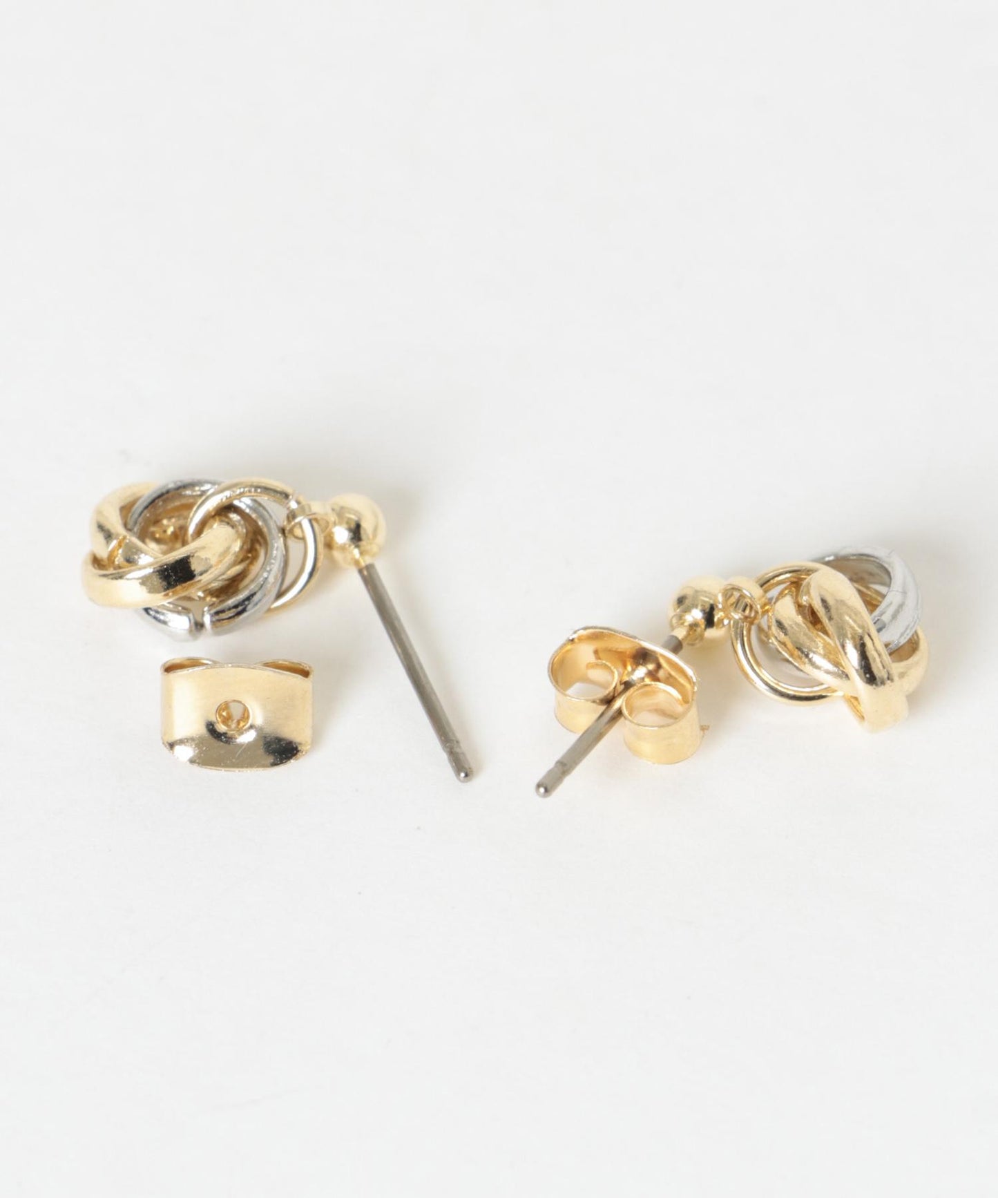 疊層圓環小巧耳環