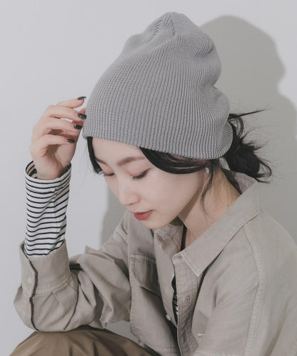 棉質羅紋 Beanie 針織帽