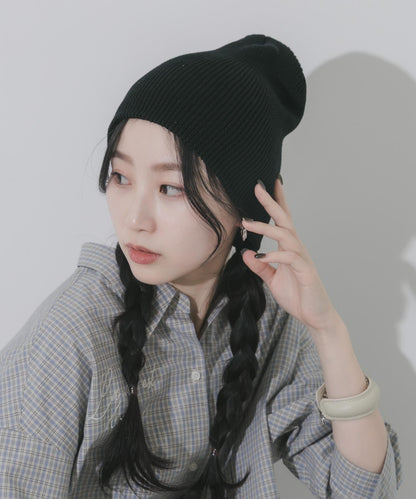 棉質羅紋 Beanie 針織帽