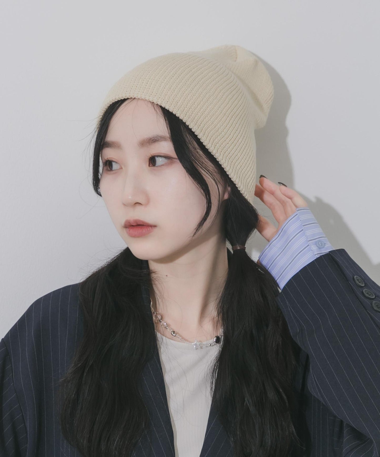 棉質羅紋 Beanie 針織帽