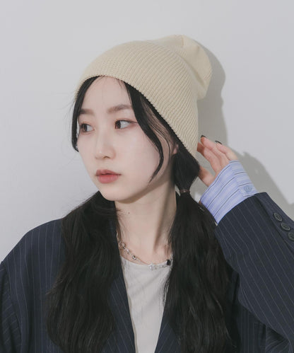 棉質羅紋 Beanie 針織帽