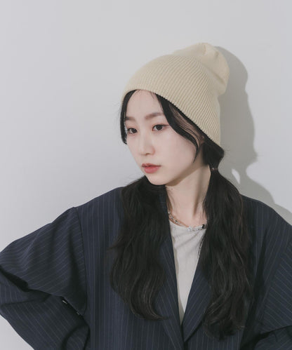 棉質羅紋 Beanie 針織帽