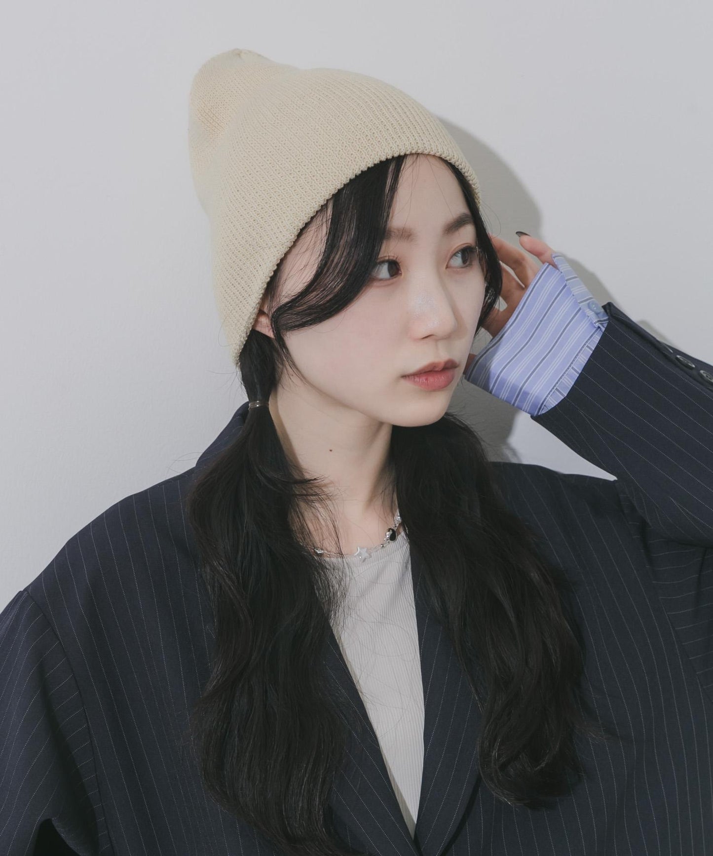 棉質羅紋 Beanie 針織帽