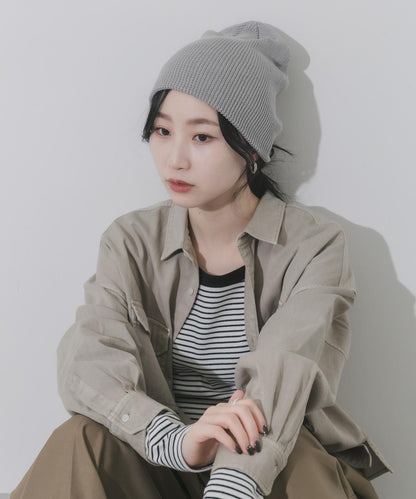 棉質羅紋 Beanie 針織帽