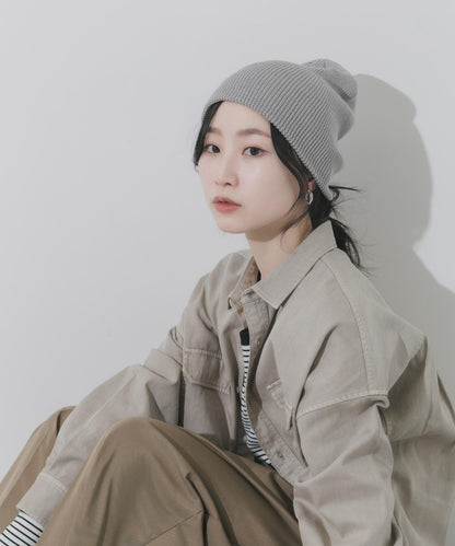 棉質羅紋 Beanie 針織帽