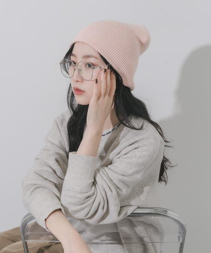 棉質羅紋 Beanie 針織帽