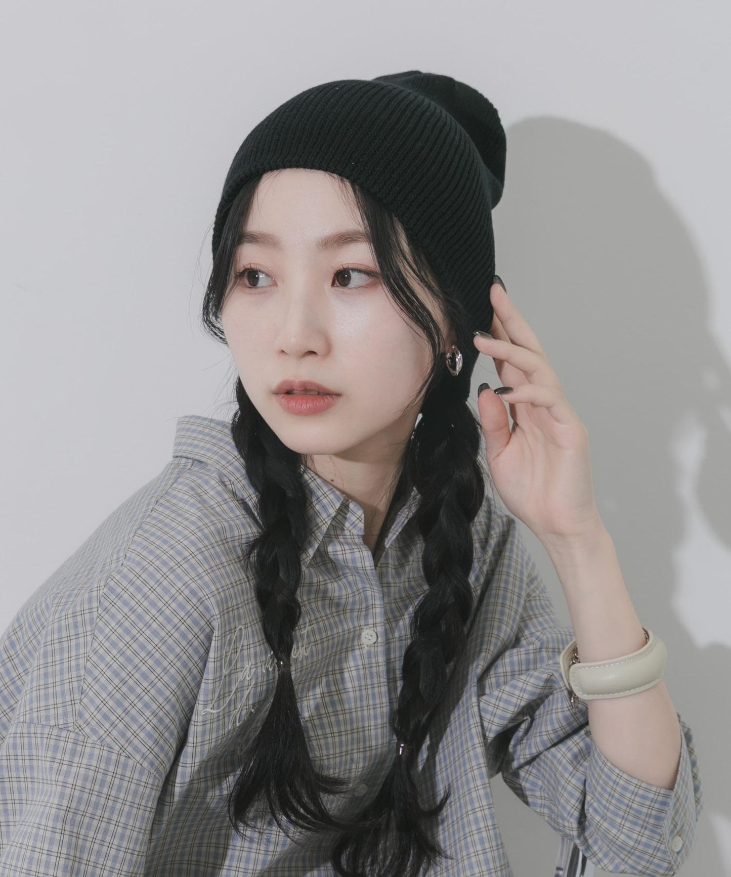 棉質羅紋 Beanie 針織帽