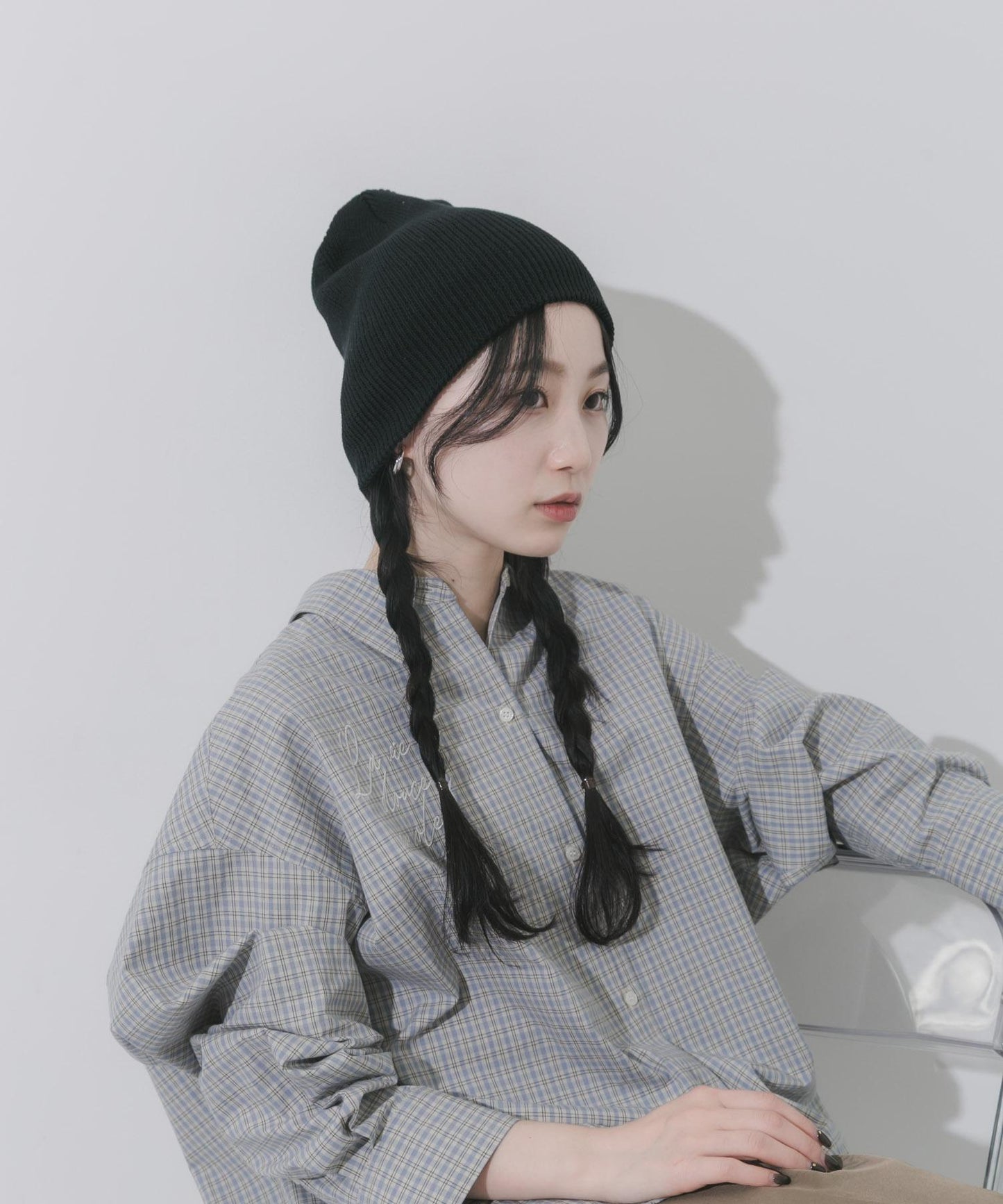 棉質羅紋 Beanie 針織帽