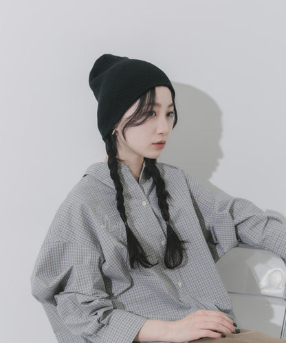 棉質羅紋 Beanie 針織帽