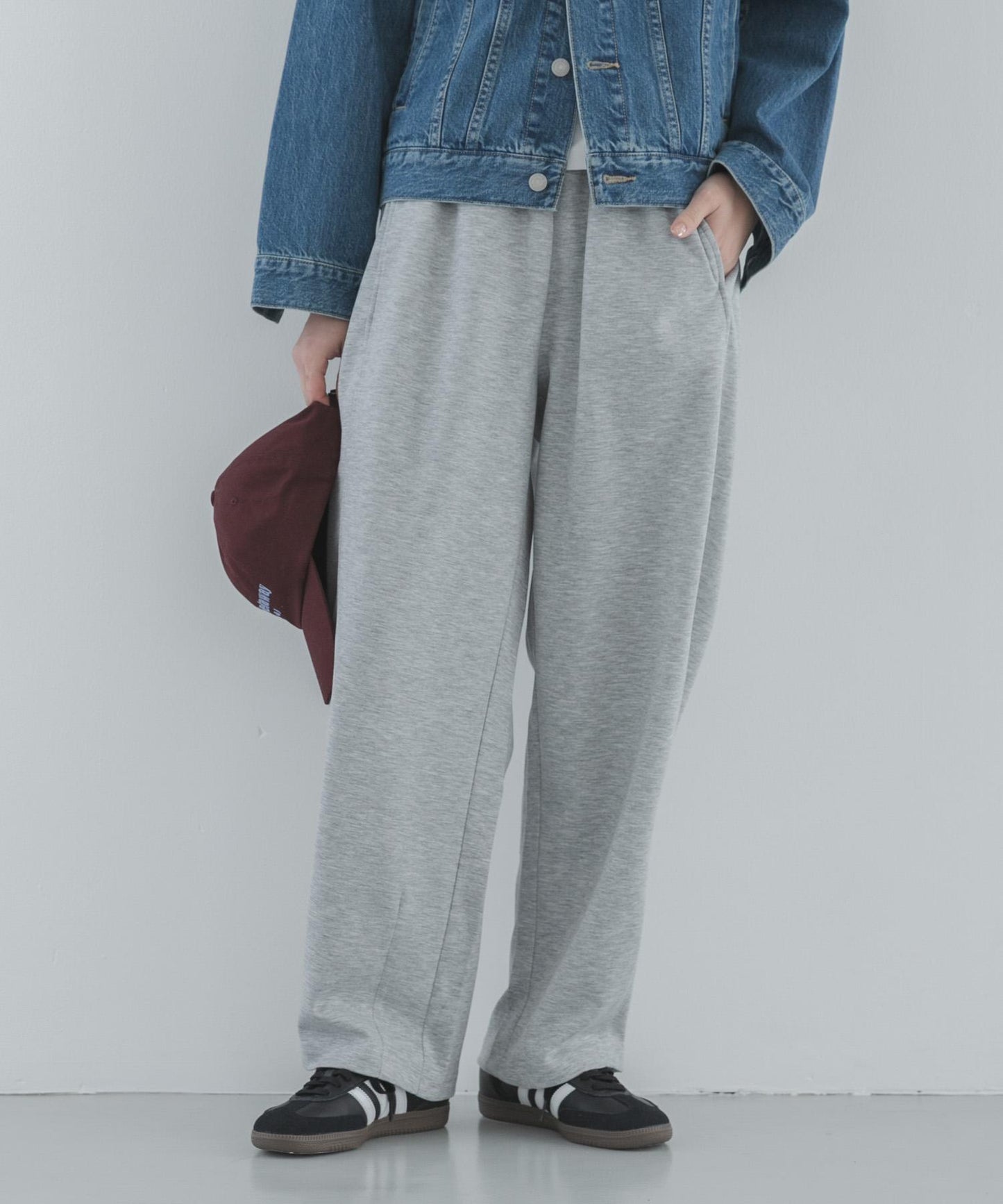 柔軟衛衣面料 彎刀版型 褲子