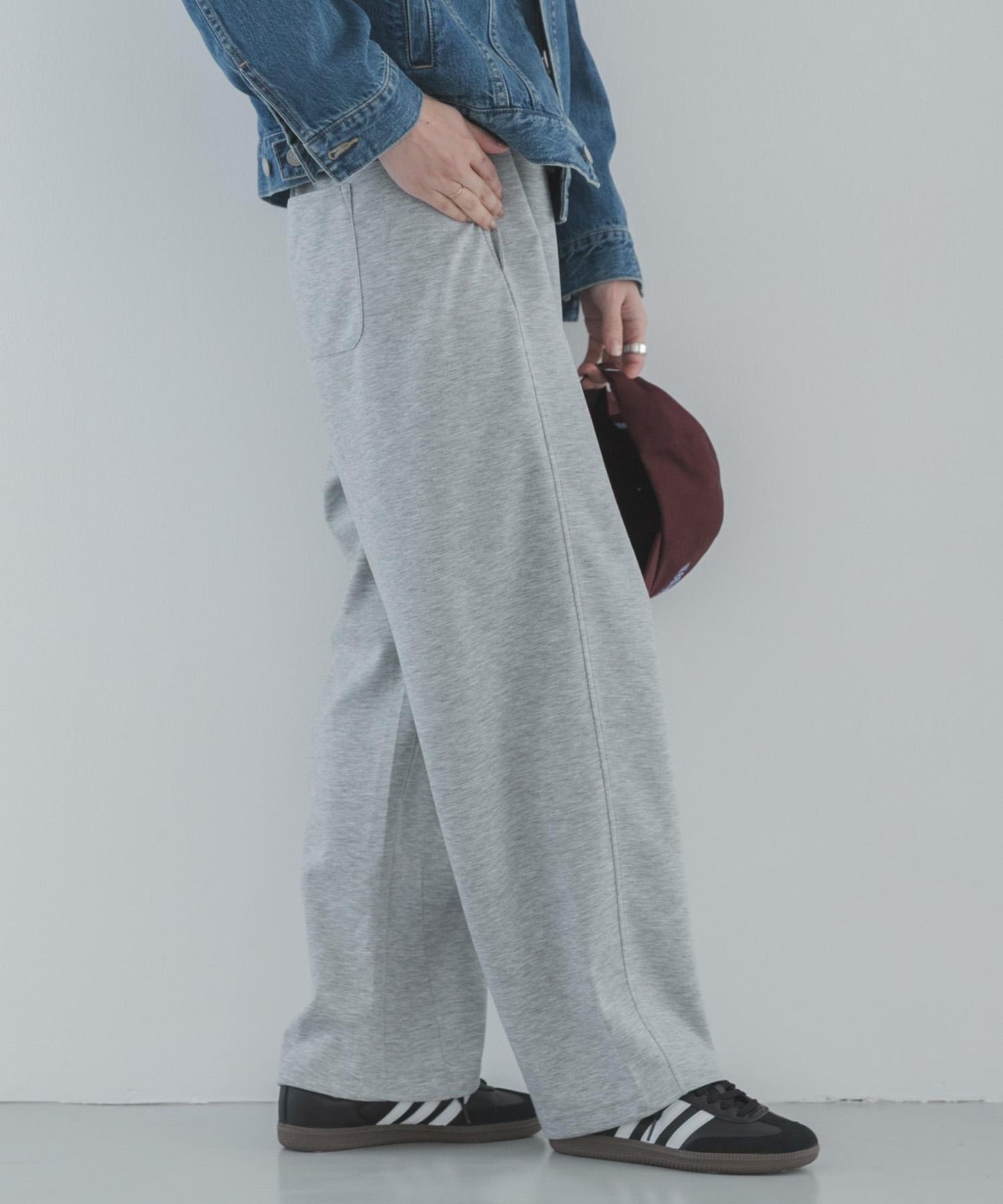 柔軟衛衣面料 彎刀版型 褲子