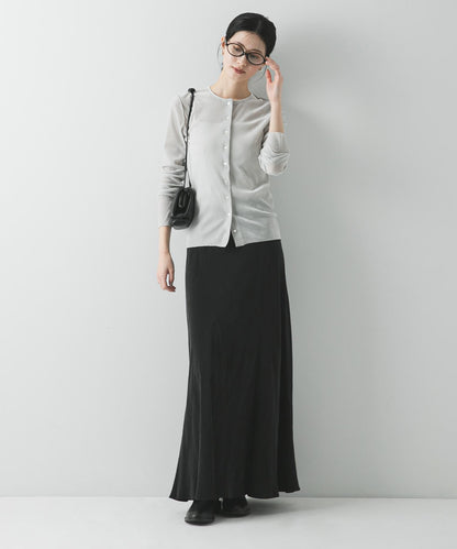 輕薄植絨短款針織開衫