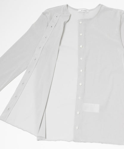 輕薄植絨短款針織開衫