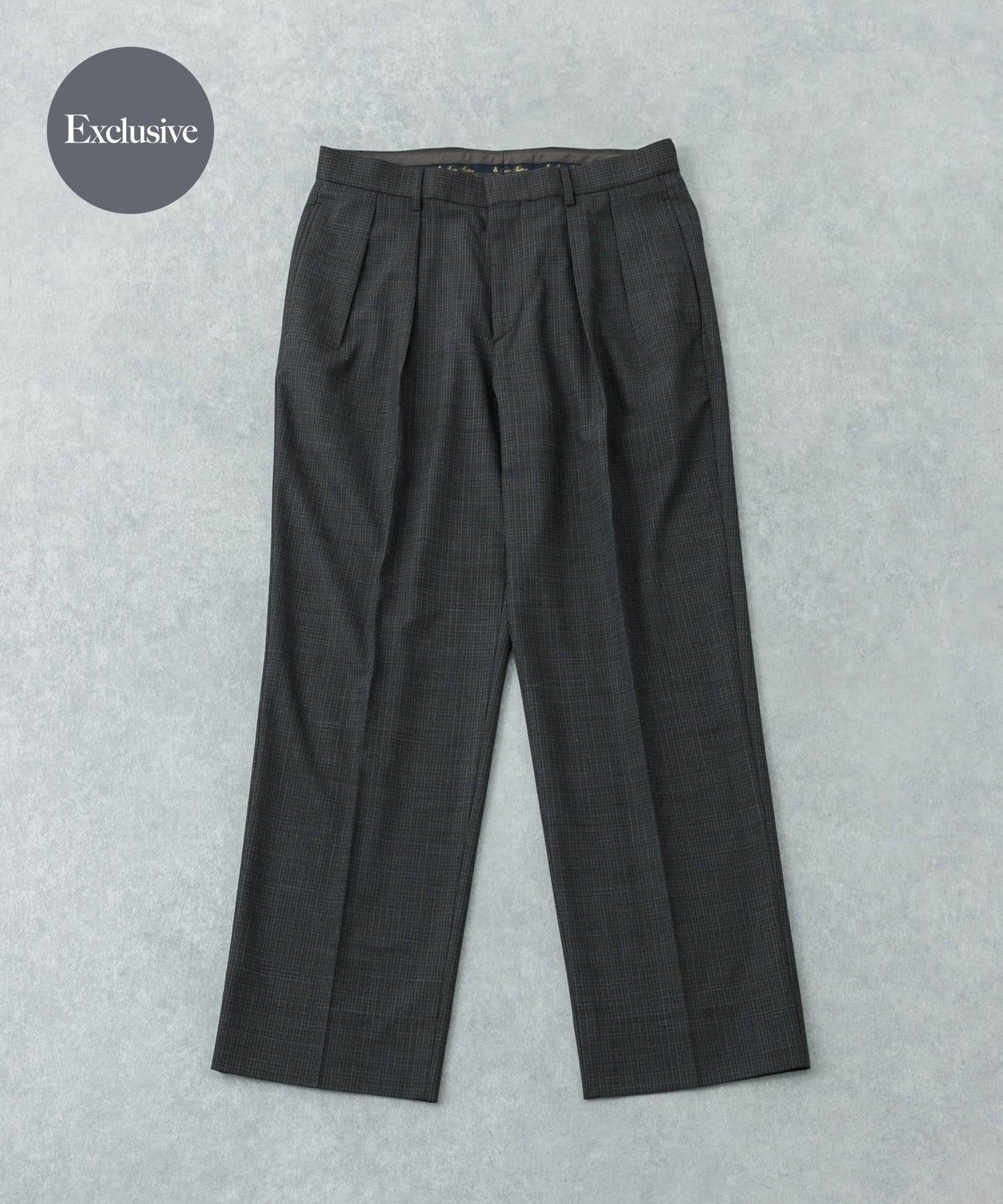 BROOKS BROTHERS EXCLUSIVE TRS 2INTUCK 雙褶設計 褲子