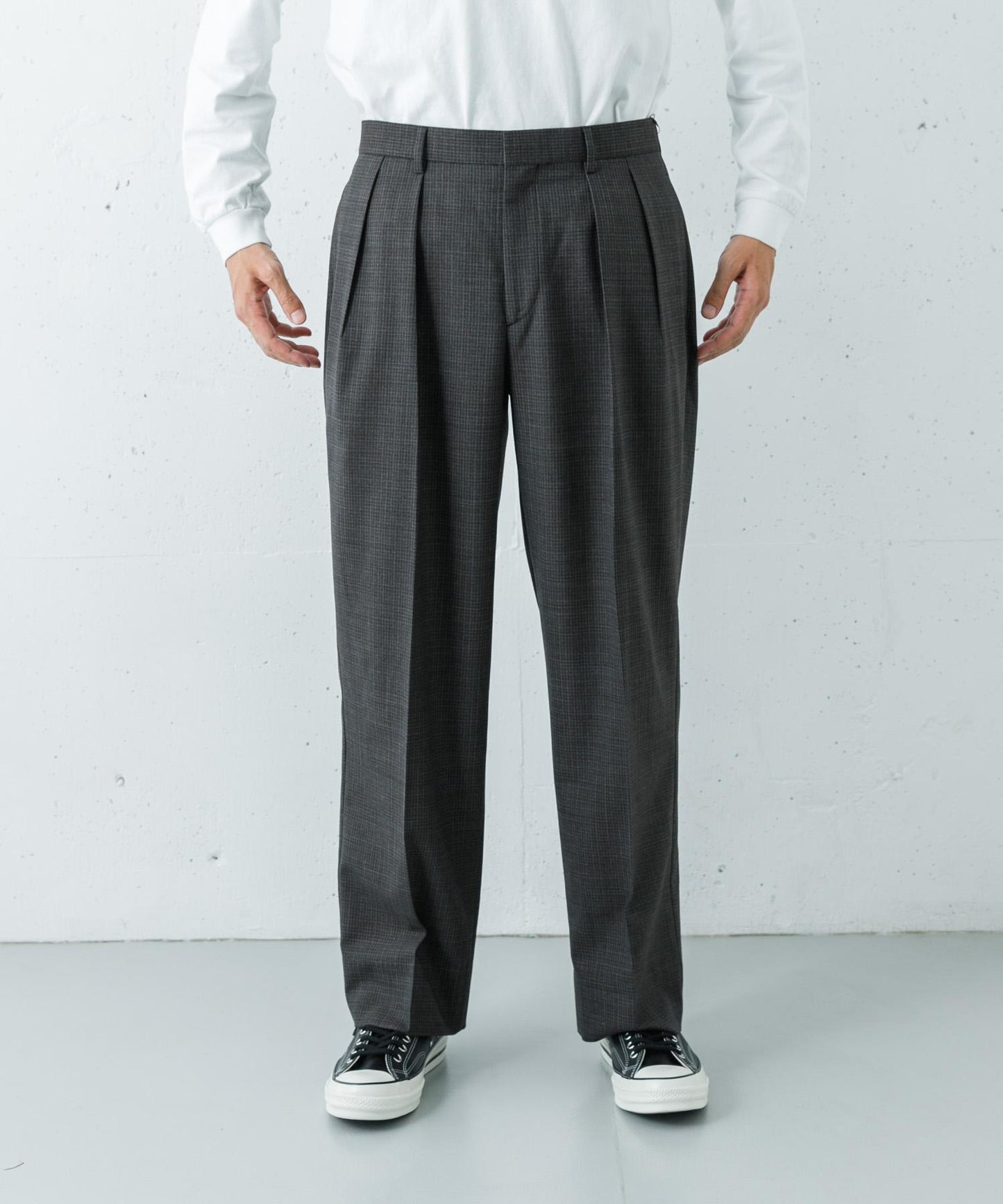 BROOKS BROTHERS EXCLUSIVE TRS 2INTUCK 雙褶設計 褲子