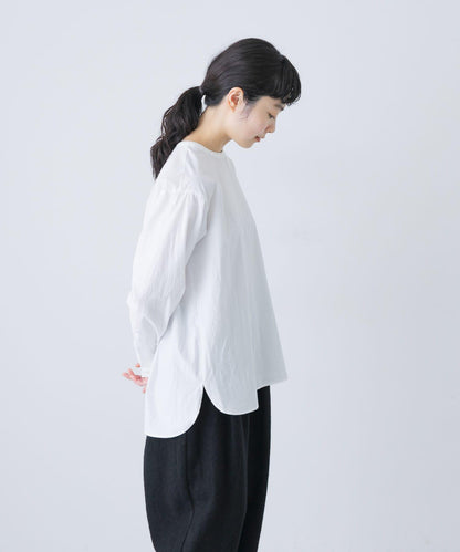 棉質圓領套頭襯衫