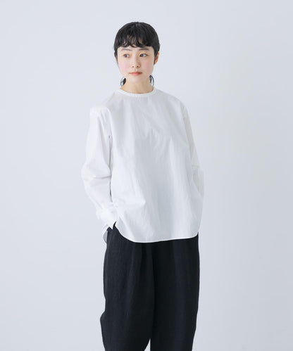 棉質圓領套頭襯衫