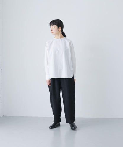 棉質圓領套頭襯衫