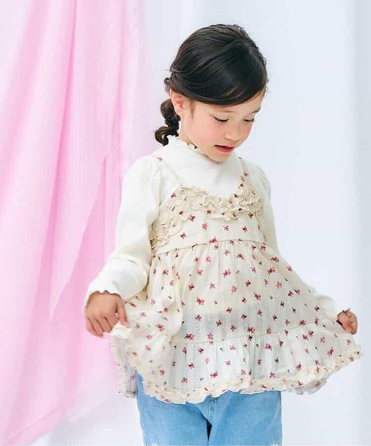 花柄キャミビスチェ