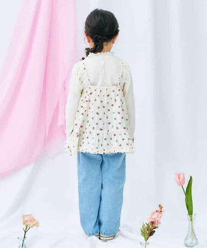 花柄キャミビスチェ